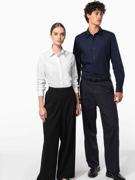 Chemises à personnaliser KARIBAN Chemise popeline manches longues homme 