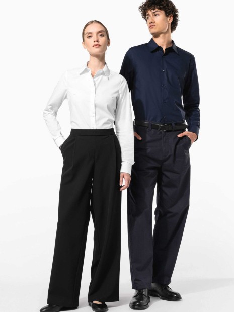Chemises à personnaliser KARIBAN Chemise popeline manches longues homme 