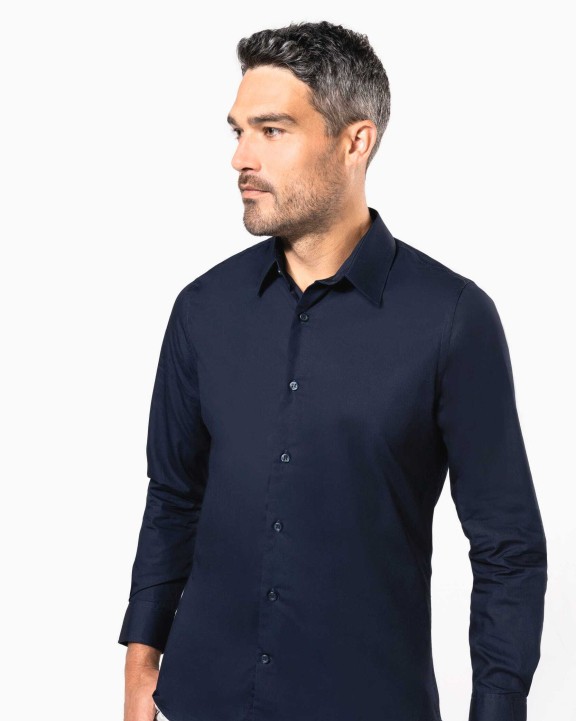 Chemises personnalisable KARIBAN Chemise popeline manches longues homme