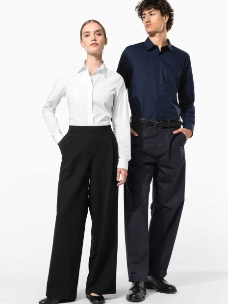 Chemises à personnaliser KARIBAN Chemise popeline manches longues homme 