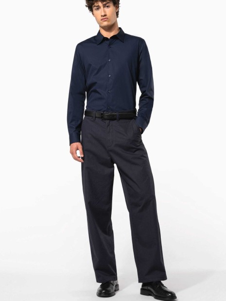 Chemises à personnaliser KARIBAN Chemise popeline manches longues homme 