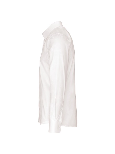 KARIBAN Chemise popeline manches longues homme /api/colors/7a92cd2d-10d2-40b4-928b-296bb7487506 personnalisable