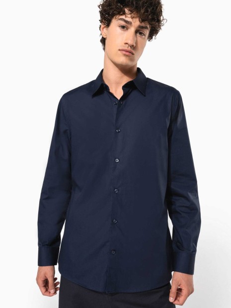Chemises à personnaliser KARIBAN Chemise popeline manches longues homme 