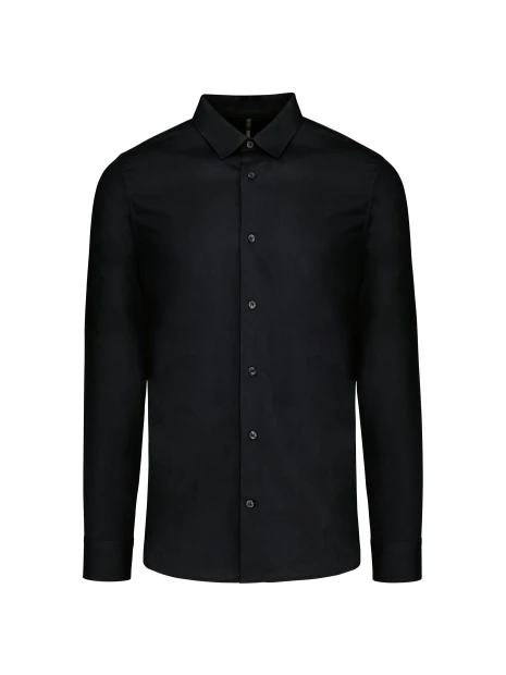 KARIBAN Chemise popeline manches longues homme /api/colors/b9fdad4a-5e94-45cb-8c03-c08b349b28c3 personnalisable