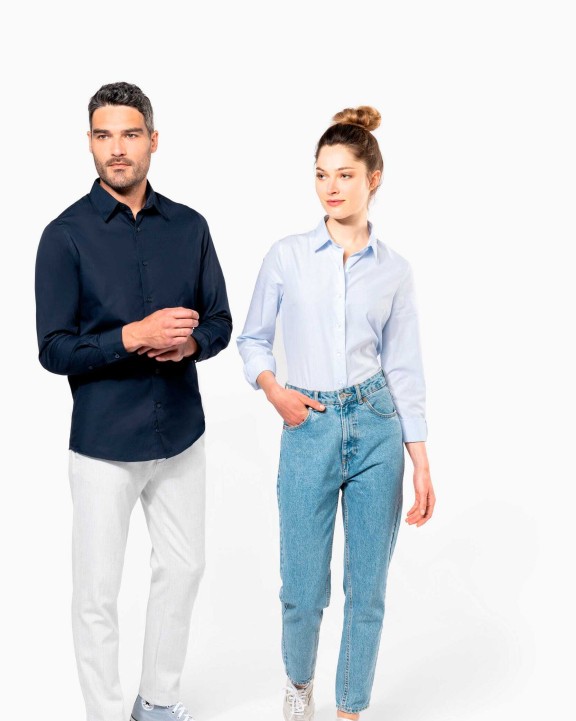 Chemises personnalisable KARIBAN Chemise popeline manches longues homme