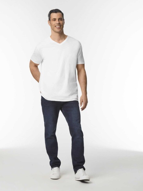 T-Shirts à personnaliser GILDAN T-shirt homme col v Softstyle 