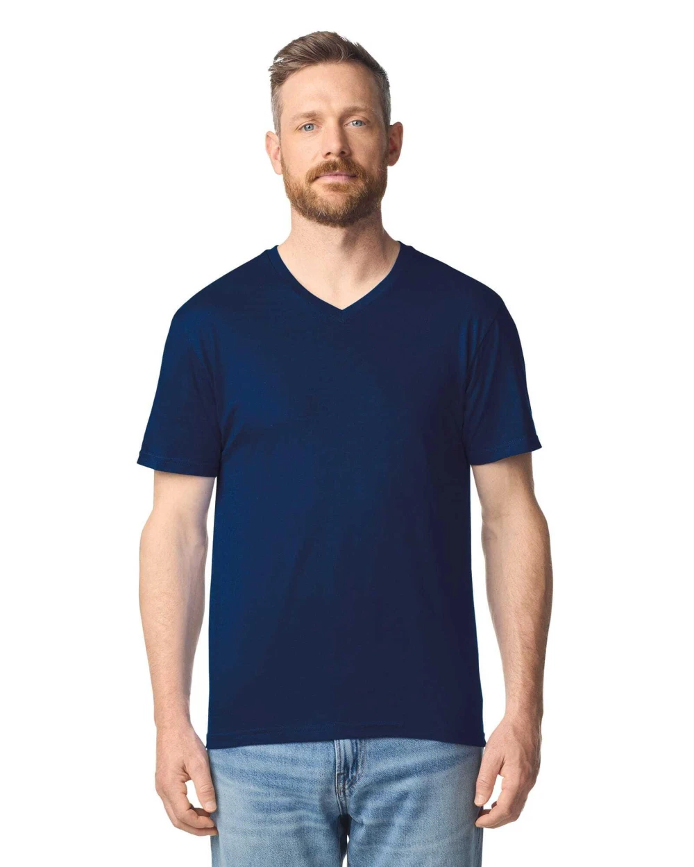 GILDAN Softstyle Euro Fit Adult V-Neck T-Shirt T-Shirts personalisierbar