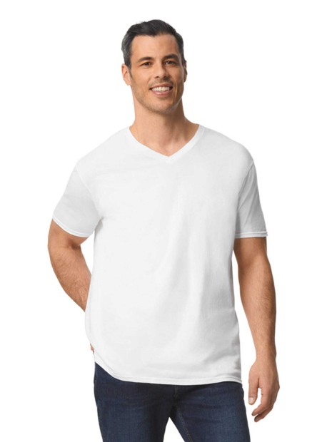 T-Shirts à personnaliser GILDAN T-shirt homme col v Softstyle 