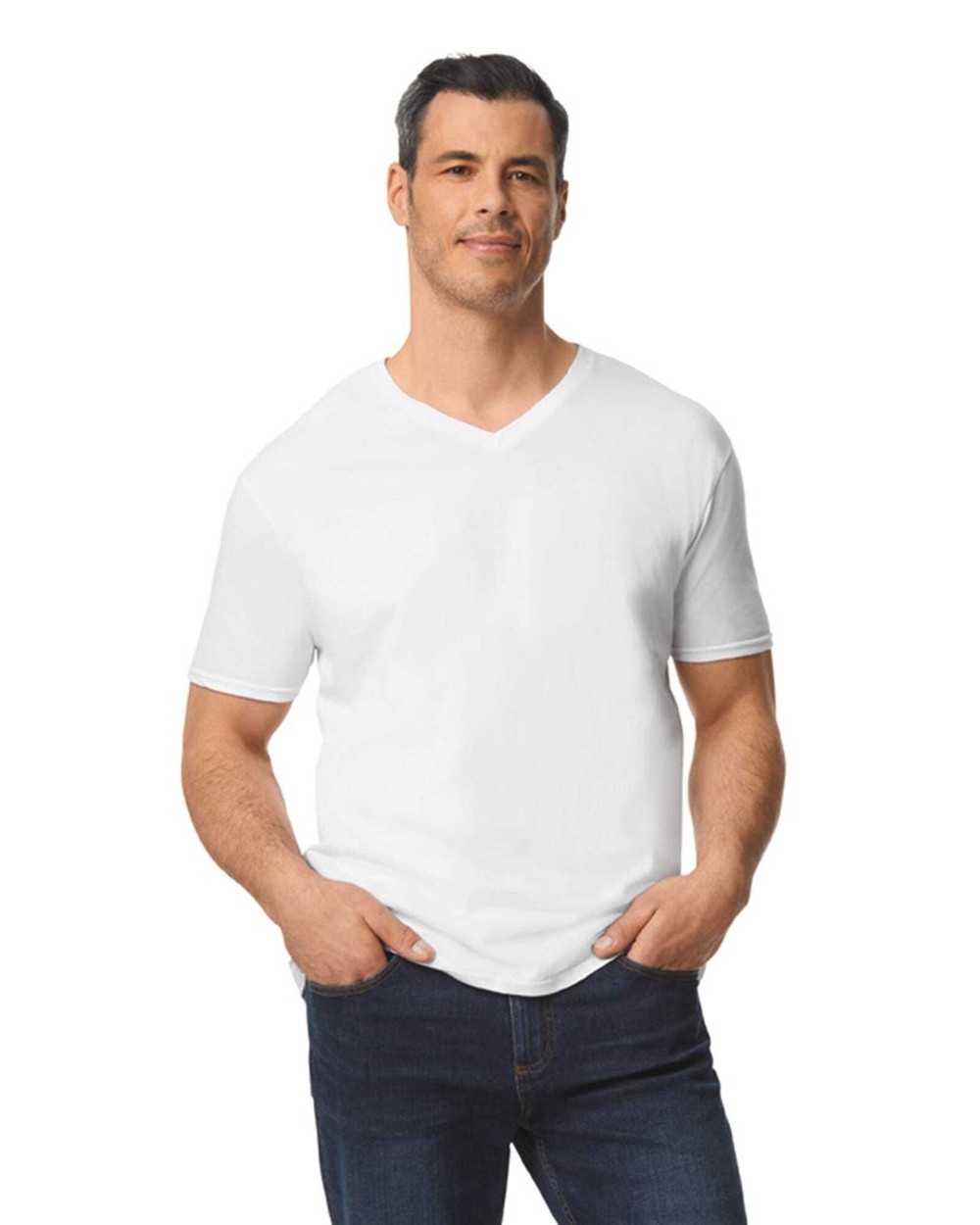 T-Shirts personnalisable GILDAN T-shirt homme col v Softstyle
