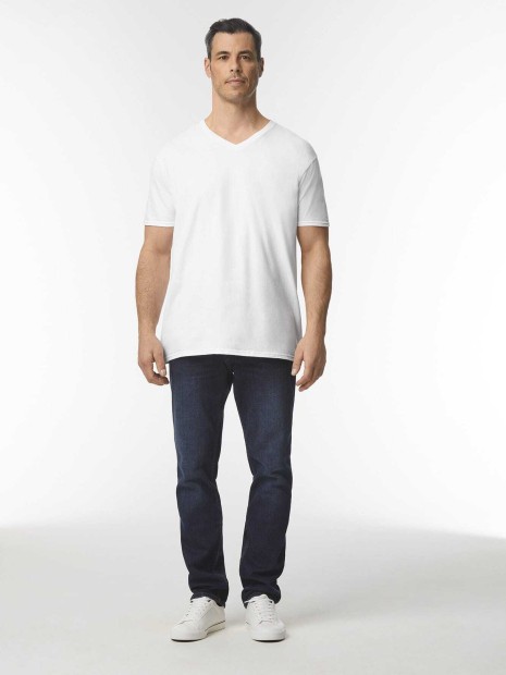 T-Shirts à personnaliser GILDAN T-shirt homme col v Softstyle 