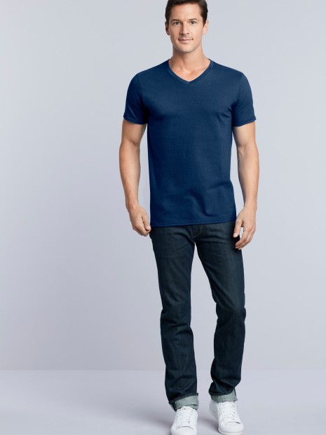 T-Shirts à personnaliser GILDAN T-shirt homme col v Softstyle 