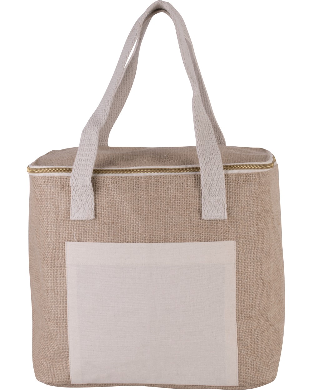 KIMOOD Mittelgroße Kühltasche aus Jute Taschen personalisierbar