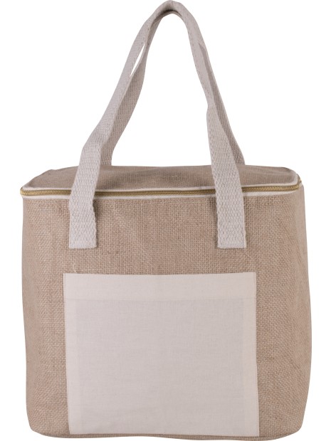 KIMOOD Sac isotherme en jute - modèle moyen /api/colors/e4673c21-e8cb-492b-aa0c-b227b8618401 personnalisable