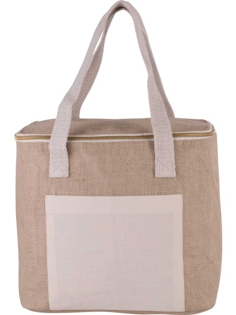 KIMOOD Sac isotherme en jute - modèle moyen  personnalisable