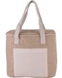 KIMOOD Mittelgroße Kühltasche aus Jute Taschen personalisierbar