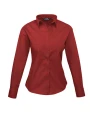 Hemden PREMIER Ladies` Poplin Long Sleeve Blouse voor bedrukking &amp; borduring