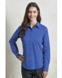 Hemden PREMIER Ladies` Poplin Long Sleeve Blouse voor bedrukking &amp; borduring