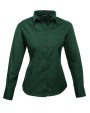 Hemden PREMIER Ladies` Poplin Long Sleeve Blouse voor bedrukking &amp; borduring