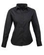 Hemden PREMIER Ladies` Poplin Long Sleeve Blouse voor bedrukking &amp; borduring