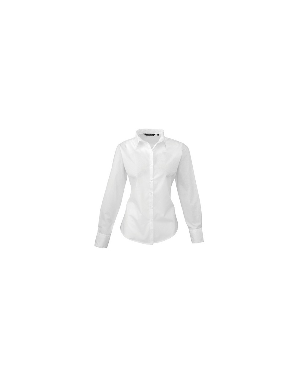 Hemden PREMIER Ladies` Poplin Long Sleeve Blouse voor bedrukking &amp; borduring