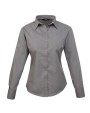 PREMIER Ladies Poplin Long Sleeve Shirt Hemden personalisierbar