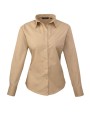 PREMIER Ladies Poplin Long Sleeve Shirt Hemden personalisierbar
