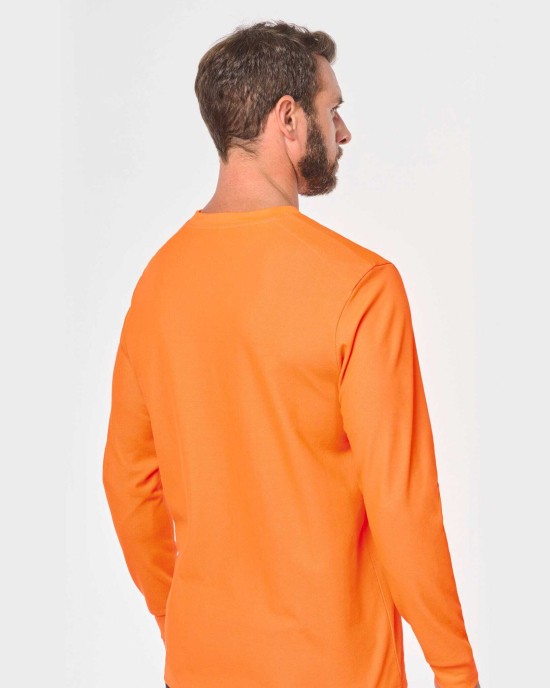 T-Shirts personnalisable Wk. Designed To Work T-shirt unisexe écoresponsable manches longues coton/polyester