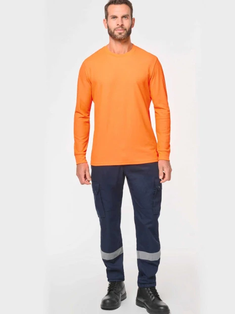 T-Shirts à personnaliser WK. DESIGNED TO WORK T-shirt unisexe écoresponsable manches longues coton/polyester 
