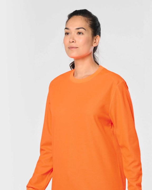 WK. DESIGNED TO WORK Umweltfreundliches Unisex-T-Shirt mit langen Armen aus Baumwolle/Polyester T-Shirts personalisierbar