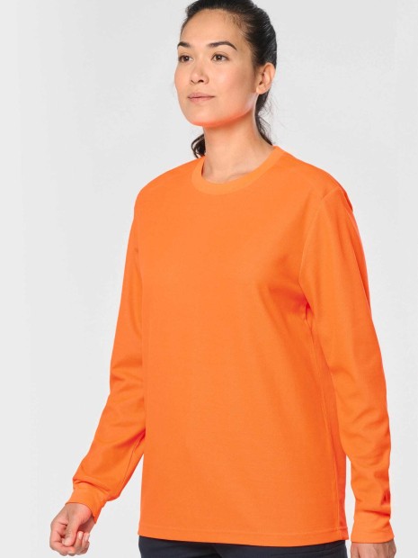 T-Shirts à personnaliser WK. DESIGNED TO WORK T-shirt unisexe écoresponsable manches longues coton/polyester 