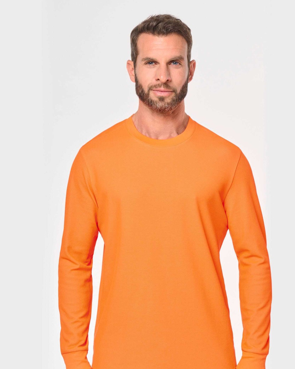 WK. DESIGNED TO WORK Umweltfreundliches Unisex-T-Shirt mit langen Armen aus Baumwolle/Polyester T-Shirts personalisierbar