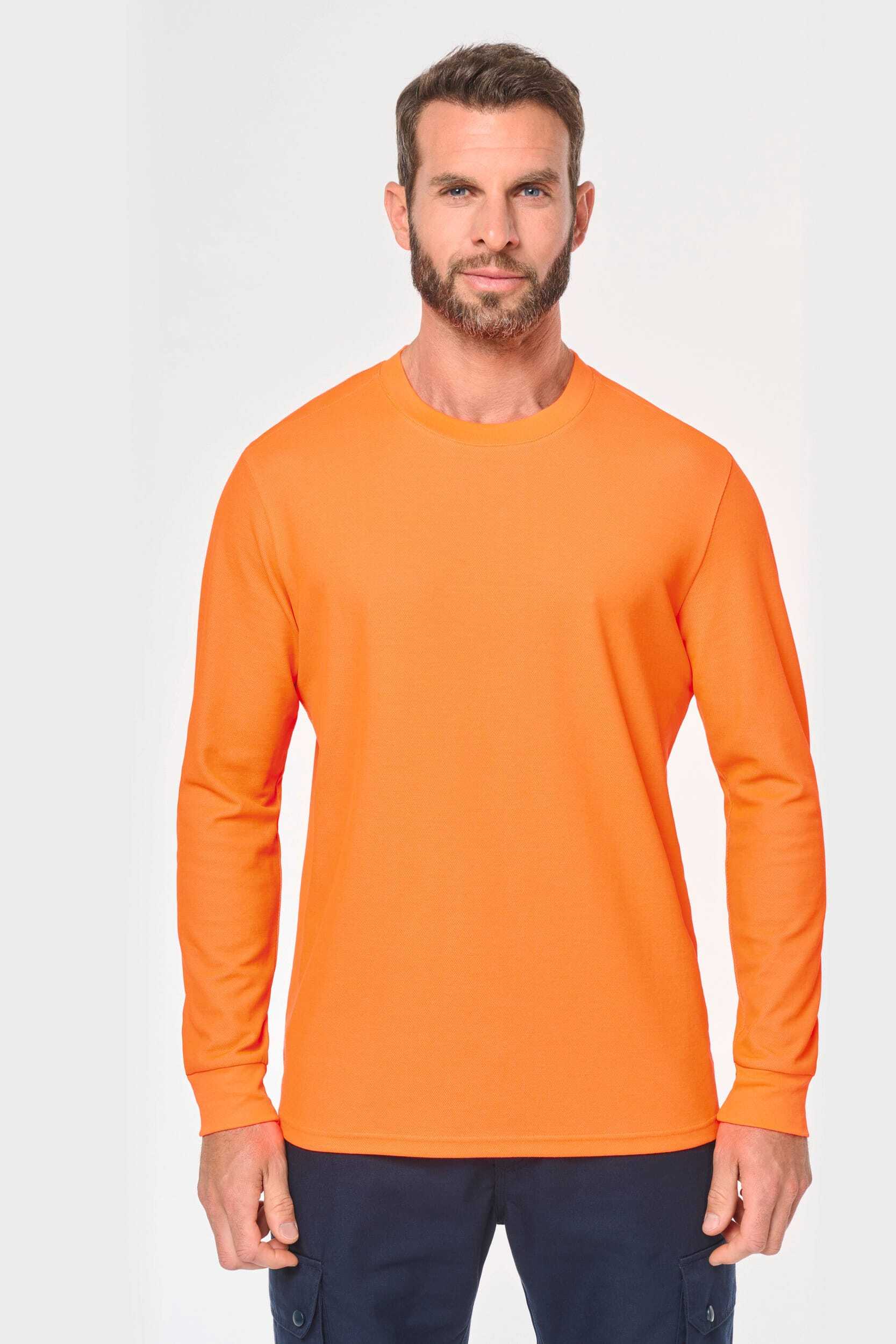 T-Shirts personnalisable WK. DESIGNED TO WORK T-shirt unisexe écoresponsable manches longues coton/polyester