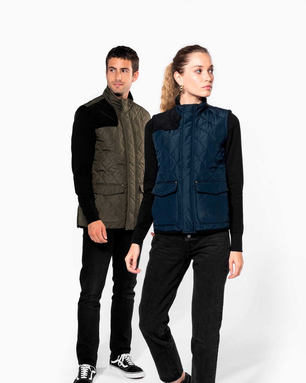 Jassen KARIBAN Gewatteerde herenbodywarmer voor bedrukking &amp; borduring