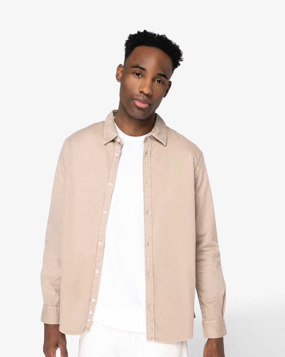 Chemises personnalisable NATIVE SPIRIT Chemise écoresponsable délavée homme