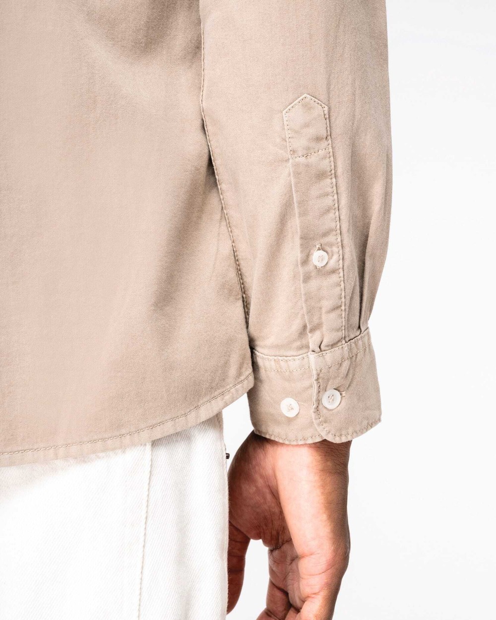 Chemises personnalisable NATIVE SPIRIT Chemise écoresponsable délavée homme