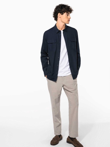 Chemises à personnaliser KARIBAN Chemise safari manches longues homme 