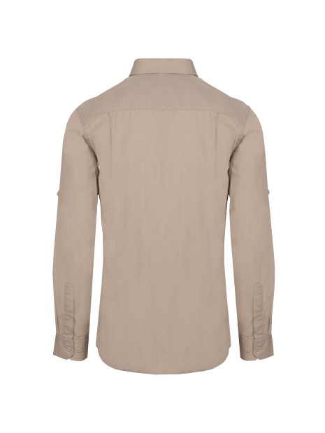 KARIBAN Chemise safari manches longues homme /api/colors/13a9f258-6ed5-4b44-b30c-6e7b15d934d4 personnalisable