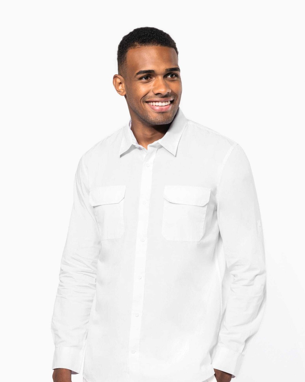 Chemises personnalisable KARIBAN Chemise safari manches longues homme