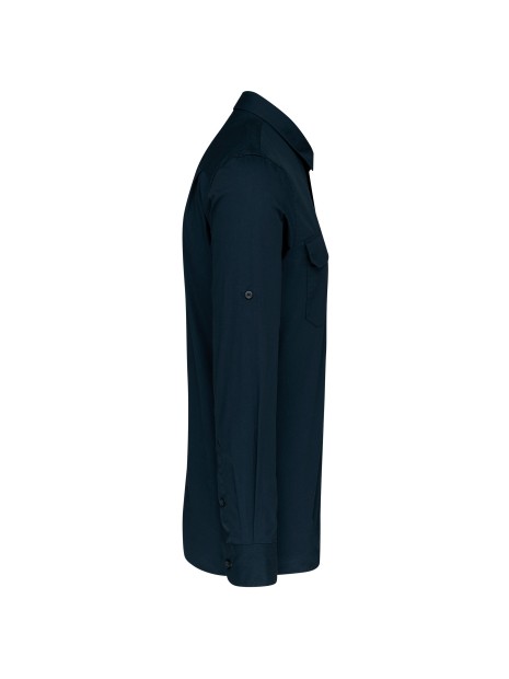 KARIBAN Chemise safari manches longues homme /api/colors/b68891a9-1d28-4f7a-8deb-775c45027afd personnalisable