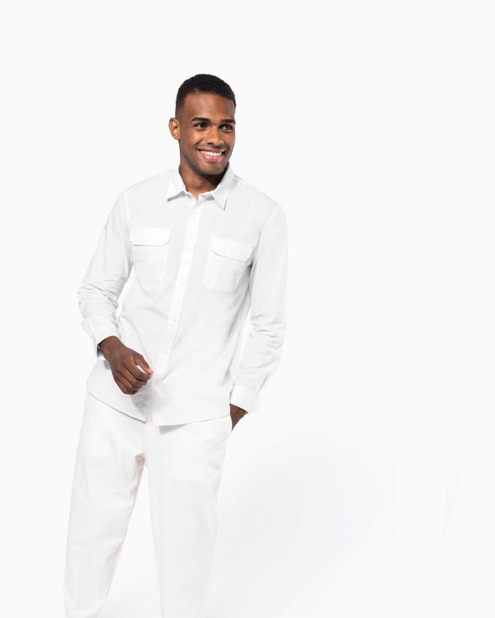 Chemises personnalisable KARIBAN Chemise safari manches longues homme
