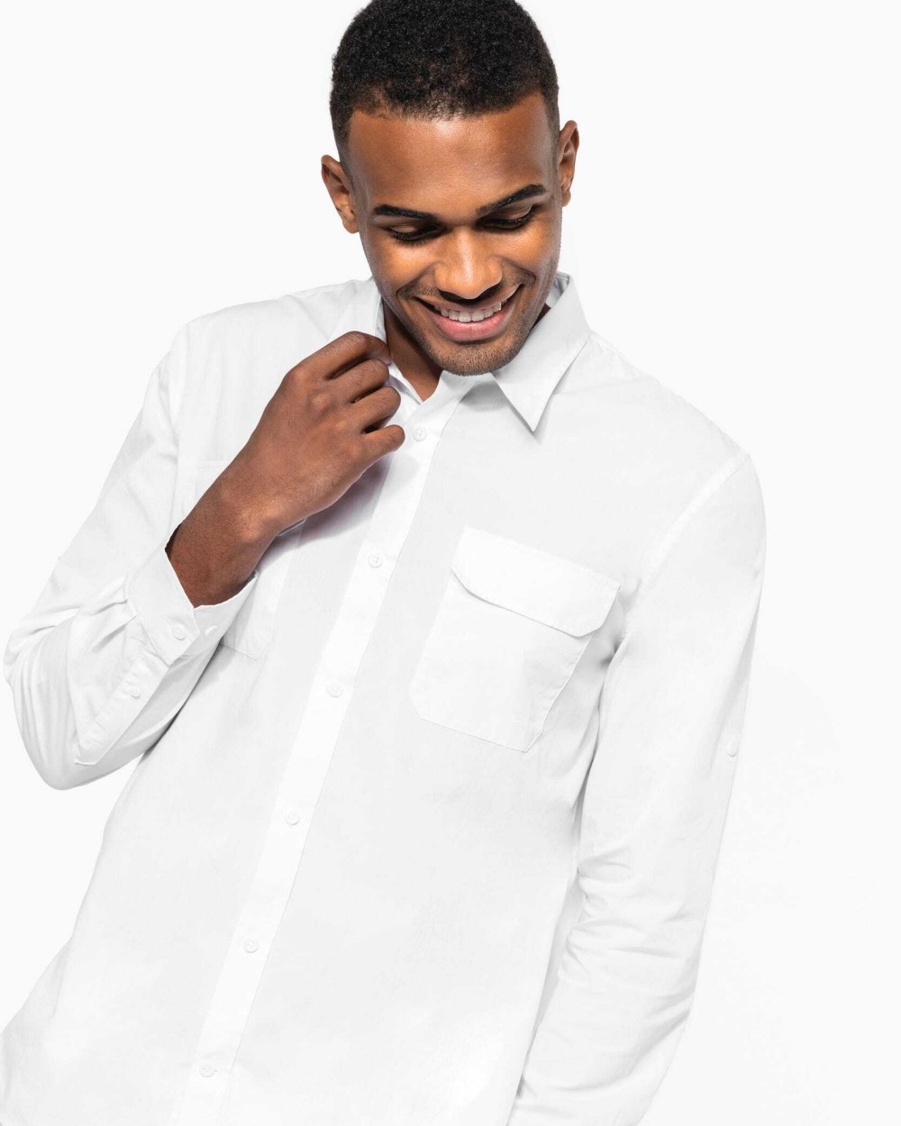 Chemises personnalisable KARIBAN Chemise safari manches longues homme