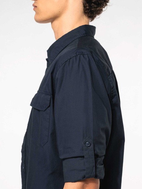 Chemises à personnaliser KARIBAN Chemise safari manches longues homme 
