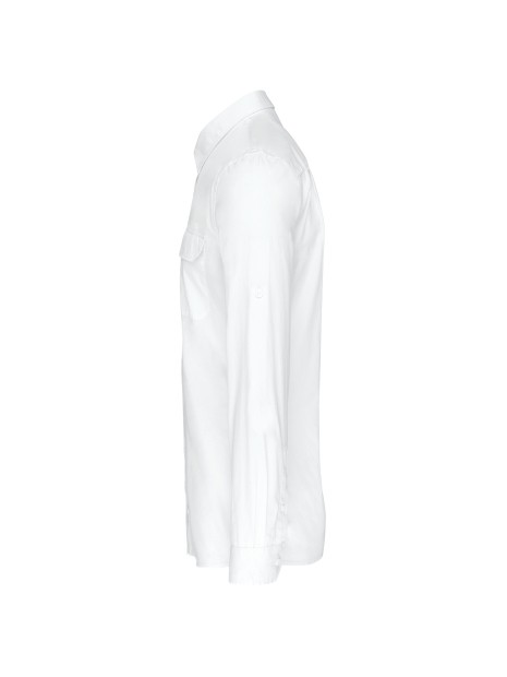 KARIBAN Chemise safari manches longues homme /api/colors/7a92cd2d-10d2-40b4-928b-296bb7487506 personnalisable