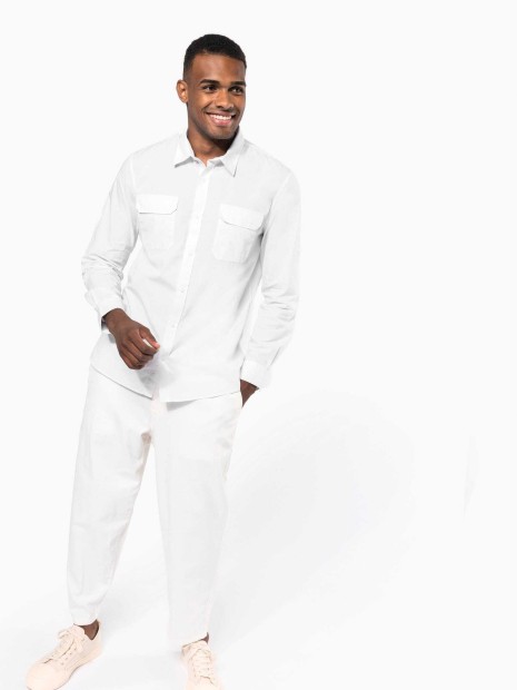 Chemises à personnaliser KARIBAN Chemise safari manches longues homme 