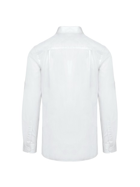 KARIBAN Chemise safari manches longues homme /api/colors/7a92cd2d-10d2-40b4-928b-296bb7487506 personnalisable