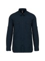 KARIBAN Chemise safari manches longues homme /api/colors/b68891a9-1d28-4f7a-8deb-775c45027afd personnalisable