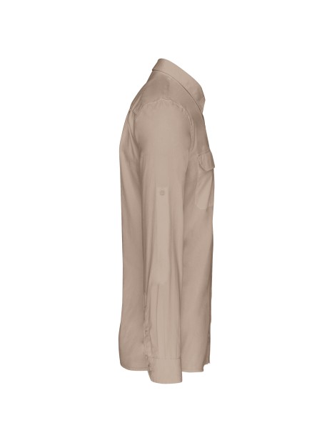 KARIBAN Chemise safari manches longues homme /api/colors/13a9f258-6ed5-4b44-b30c-6e7b15d934d4 personnalisable