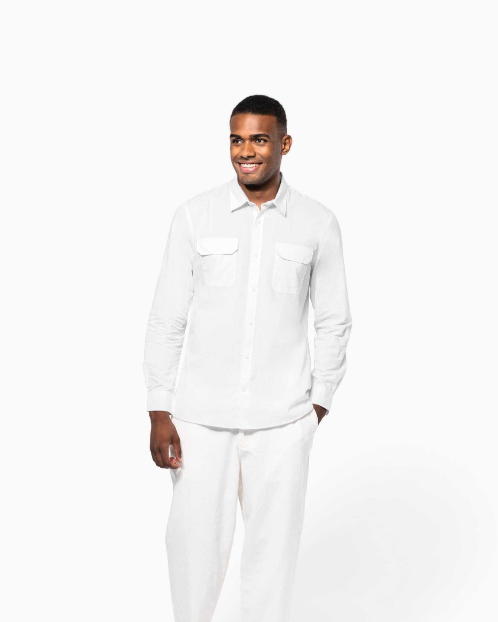 Chemises personnalisable KARIBAN Chemise safari manches longues homme