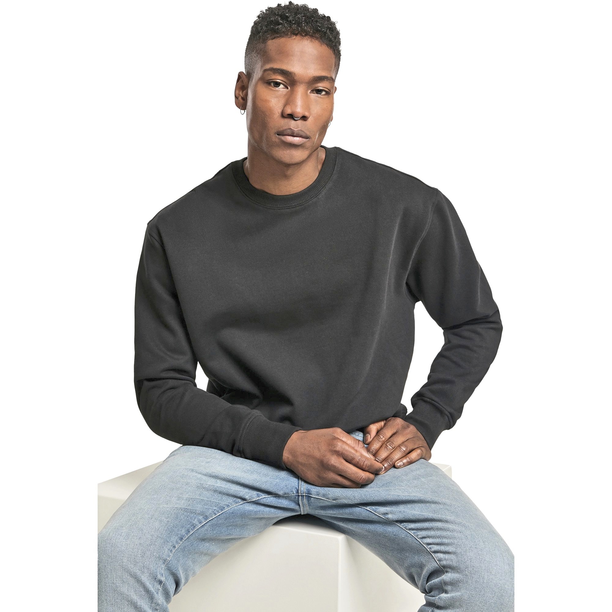 Sweat-shirts personnalisable BUILD YOUR BRAND Premium Oversize Crewneck Sweatshirt