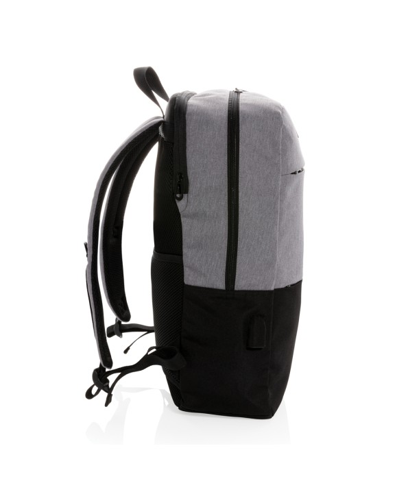 4DO Moderner 15.6" USB & RFID Laptop-Rucksack, PVC-frei Taschen personalisierbar